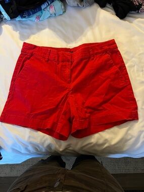 Nautica Bright Red Women's Cotton Bermuda Shorts